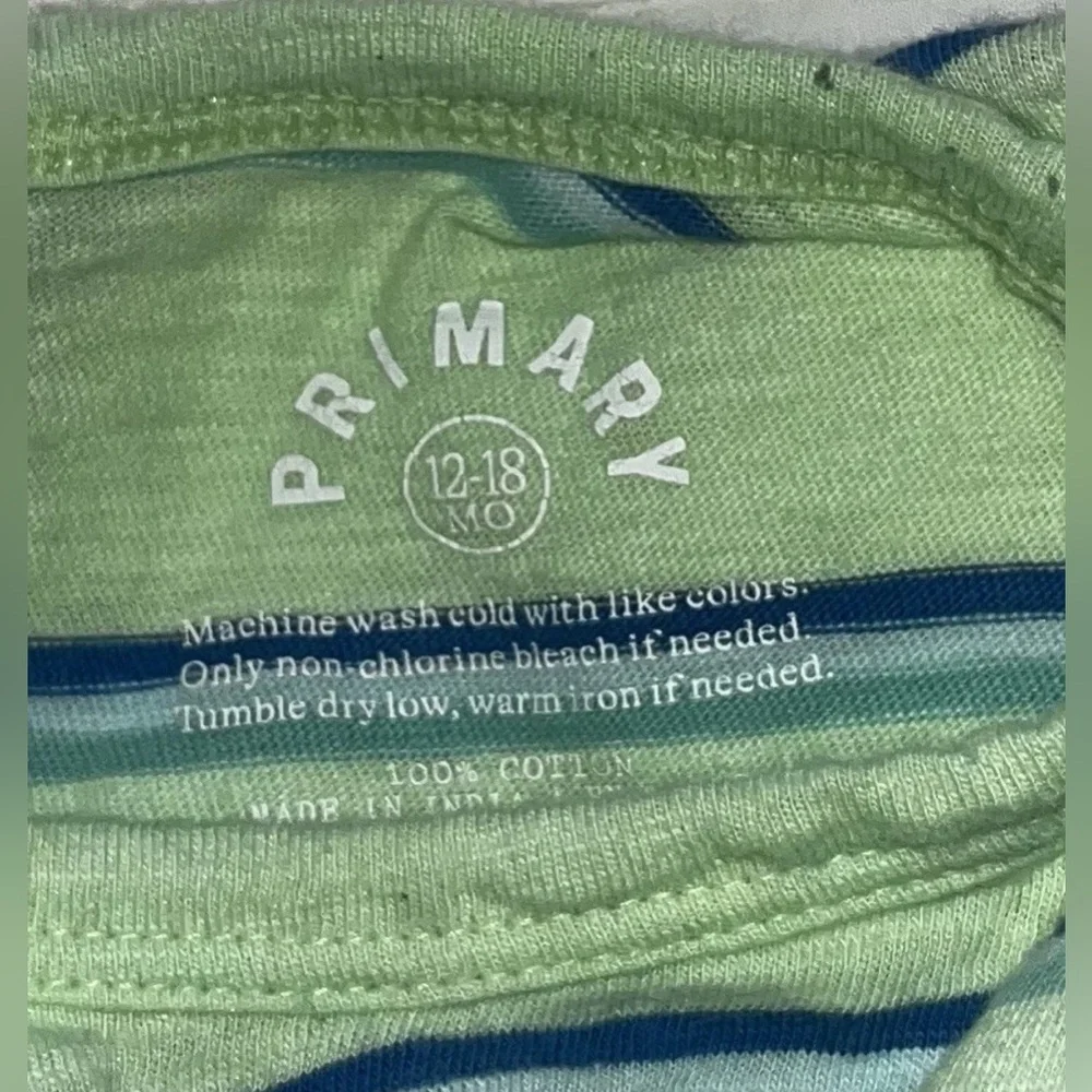 Baby Boy Romper Lot Of 3 Size 12-18 Months Tea Collection, Primary, Old Navy EUC - Picture 6 of 7